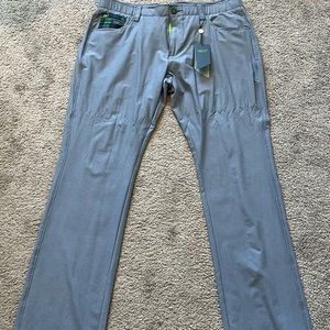 Size 34 Straight Fit William Murray Golf Pants. Blue Gray with tags. Never worn